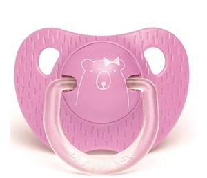 Smoczek anatomiczny 6-18 m fioletowy miś Suavinex