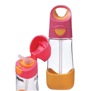 Tritanowa butelka bidon ze słomką 450 ml, strawberry shake B.Box