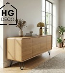 Metalowa noga do komody hairpin legs do pufy trzy pręty noga loftowa TL15 cm