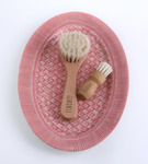 Beauty KIT szczotka do mycia twarzy z włosiem kozim + pędzelek do nakładania maseczek