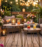 Hairpin noga metalowa dwunoga do stolika kawowego do ławy złota DP50 cm