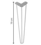 Noga meblowa metalowa Hairpin Legs 70 cm