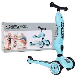 Hulajnoga trójkołowa dla dzieci jeździk Scoot and Ride Highwaykick1 2w1 1-5 lat Bluberry