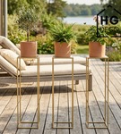 Kwietnik stojący metalowy stojak na kwiaty na jedną doniczkę PREMIUM 75 cm