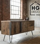 Metalowa noga do szafki / komody / pufy / czarna DP25 cm