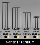Kwietnik stojący metalowy stojak na kwiaty na jedną doniczkę PREMIUM 75 cm