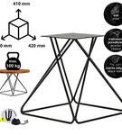 Stelaż noga do stolika kawowego DIAMOND 41 cm czarna