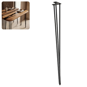 Metalowa noga hairpin legs do stołu biurka trzy pręty noga loftowa TL80 cm
