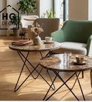 Stelaż noga do stolika kawowego STAR 50 cm czarna