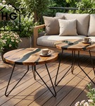 Noga meblowa metalowa noga do stolika kawowego FIN 40 cm czarna