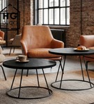 Noga loftowa stolika kawowego stelaż do stolika kawowego metalowa noga RING 50 cm