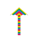 Kolorowy latawiec duży twister tęczowy zabawka dla dzieci do ogrodu Imex