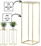 Kwietnik stojący metalowy stojak na kwiaty na jedną doniczkę PREMIUM 60 cm