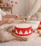 GOKI  Bębenek biało-czerwony  