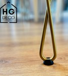 Podkładka ochronna czarna z tworzywa pod nogi meblowe hairpin HGDECO