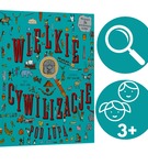 Wielkie cywilizacje pod lupą książka z ukrytymi obrazkami + lupa Apipapi