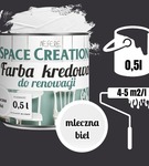 Farba remontowa kredowa biała 0,5 L Space Creation