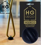 Podkładka ochronna czarna z tworzywa pod nogi meblowe hairpin HGDECO