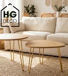 Metalowa noga do stolika kawowego / ławy / złota DP40 cm