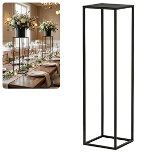Kwietnik stojący metalowy czarny loftowy stojak na kwiaty pojedynczy 75cm