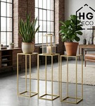 Kwietnik stojący metalowy stojak na kwiaty na jedną doniczkę PREMIUM 60 cm