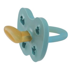Anatomiczny smoczek kauczukowy, 0-3 msc, Kaczuszki Twilight Blue, Hevea