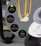 Noga meblowa metalowa noga do stolika kawowego FIN 50 cm złota