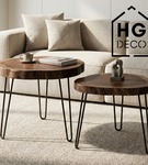 Metalowa noga hairpin do stolika kawowego dwa pręty noga loftowa DP40 cm