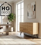 Metalowa noga do komody hairpin legs do pufy trzy pręty noga loftowa TL15 cm