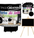 Farba do tablic kredowych czarna 0,75 L Space Creation