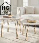 Metalowa noga twist hairpin do stolika kawowego dwa pręty noga złota DX50 cm