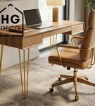 Metalowa noga hairpin legs do stołu biurka trzy pręty noga złota TL70 cm