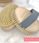 Szczotka do masażu ciała na sucho miękka naturalna szczecina MORELKOWE