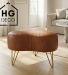 Metalowa noga hairpin do komody szafki RTV do pufy trzy pręty złota TL20 cm