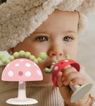 RAZBABY  Gryzak grzybek z przyssawką różowy