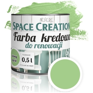 Farba kredowa do renowacji zielony agrest 0,5 L Space Creation