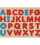Alfabet klocki układanka drewniana  sorter litery