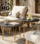 Metalowa noga twist hairpin do stolika kawowego dwa pręty noga złota DX50 cm