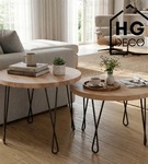 Metalowa noga twist hairpin do stolika kawowego dwa pręty noga loftowa DX50 cm