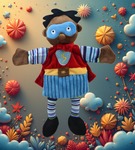 Super bohater pacynka na rękę maskotka The Puppet Company