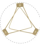 Stelaż noga do stolika kawowego STAR 50 cm złota