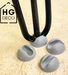 Podkładka ochronna szara 4 szt. z tworzywa pod nogi meblowe hairpin HGDECO