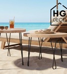 Metalowa noga twist hairpin do stolika kawowego dwa pręty noga loftowa DX40 cm