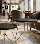 Noga meblowa metalowa noga do stolika kawowego FIN 50 cm złota