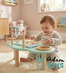 Stolik muzyczny cymbałki i bębenek drewniana zabawka muzyczna ADAM TOYS