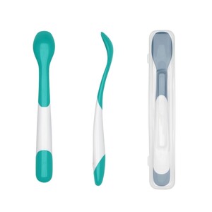 Zestaw Łyżeczek dla niemowląt z Etui 6m+ Teal/Navy OXO