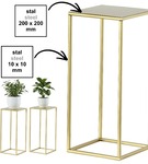 Kwietnik stojący metalowy stojak na kwiaty na jedną doniczkę PREMIUM 45 cm