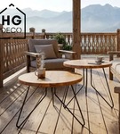 Noga meblowa metalowa noga do stolika kawowego FIN 40 cm czarna