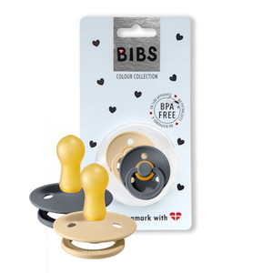 Smoczek Uspokajający Iron & Beige 2szt M Bibs