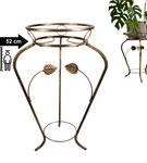 Kwietnik stojący podłogowy stojak pojedynczy metalowy retro FLORA 58 cm